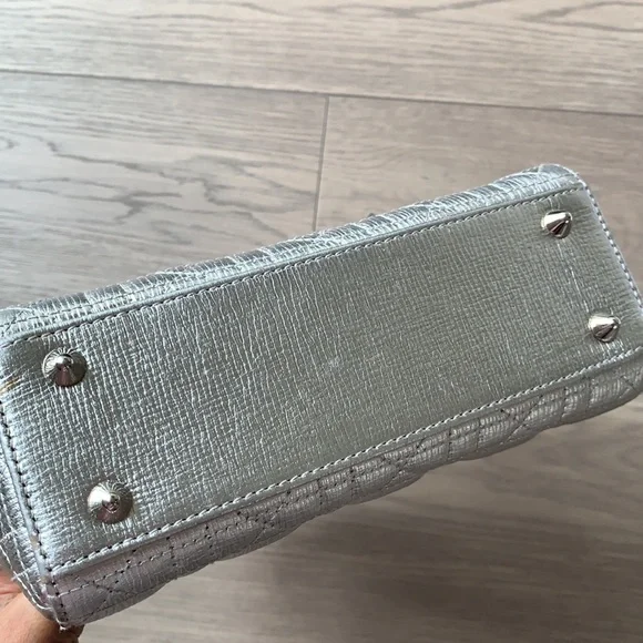 Small Lady DIOR bag silver full set - Picture 5 of 13